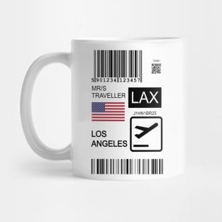 Los Angeles USA travel ticket Mug